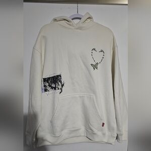 WORSHIP SUPPLIES Creatures White Hoodie Sweatshirt Mens Size Med New No Tags